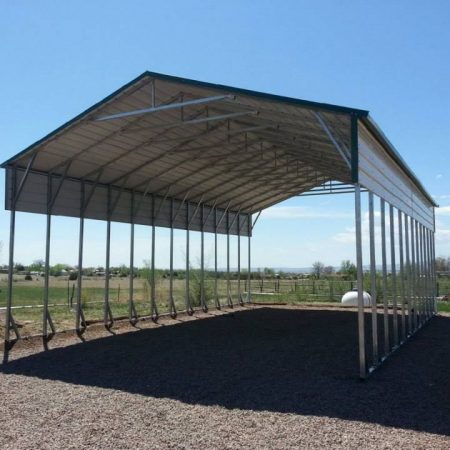 metal carport boxed eave