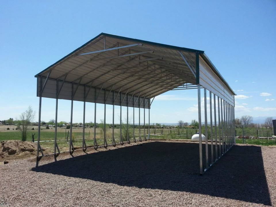 metal carport boxed eave