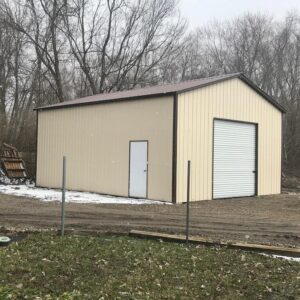 24x30 Metal Building All Vertical