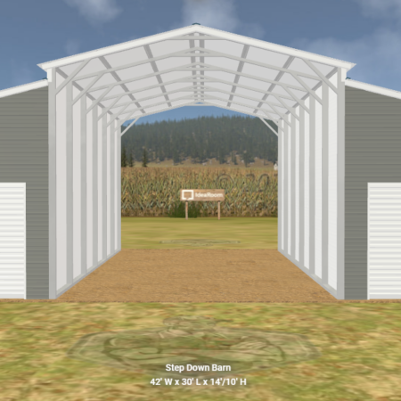 metal barn - horse barns