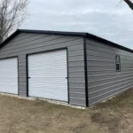 zinc_gray_and_black_trim_two_bay_garage_full_size