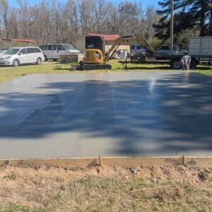 Metal Garage & Concrete Foundation For Buildings